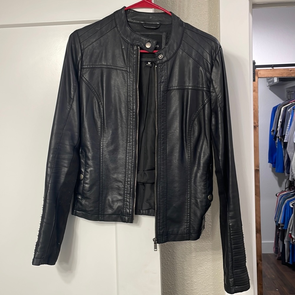 Faux leather jacket